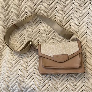 DKNY Neutral Tan Small Cross Body Purse - January 2019 - Nude Purse
